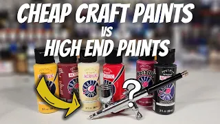 How Cheap Craft Paints Compare to Expensive Paints- What I use!