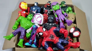 CARNAGE VS SPIDERMAN VS HULK VS IRONMAN VS VENOM VS GROOT SUPERHERO AVENGERS UNBOXING