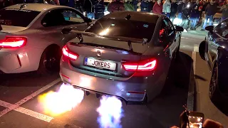 700HP Pure Turbos BMW M4 F82 with Decat Fi Exhaust - HUGE Flames, Accelerations & Crackles !