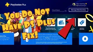 How To Fix Error "You Do Not Have Playstation Plus" For Call of Duty / Fortnite