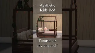 Aesthetic Kids Bed BUILD HACK YT Short - Bloxburg