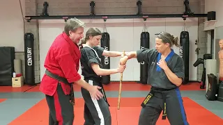 Adult Red Belt  Single Stick Self Defense Series