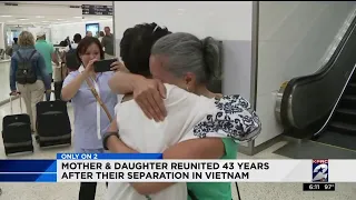 Mother and daughter reunited 43 years after their seperation in Vietnam