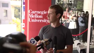 Facebook CEO Mark Zuckerberg Visits CMU