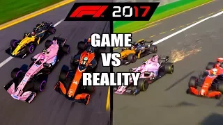 F1 2017 GAME VS REALITY