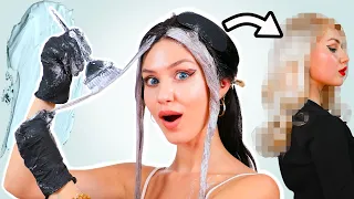 Bleaching this very dark hair with no damage