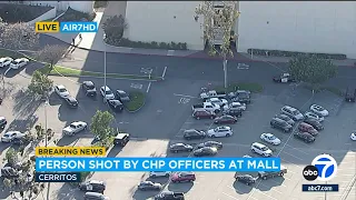 Suspect shot, wounded by CHP outside Cerritos shopping mall