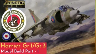 Plastic Scale Model Build - Kinetic Harrier Gr.1/Gr.3 1/48 - Part 1, First Look, Getting Started.