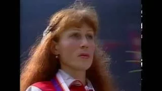 Medal Ceremony Olga Bondarenko 1988 Soviet Anthem