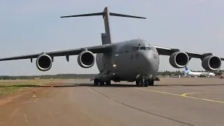 SAC C-17 Globemaster arrival Turku Airshow 2023