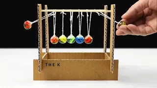 How to Make Newton’s Cradle  from Cardboard
