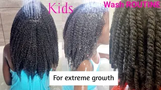 KIDS FULL WASHDAY ROUTINE DETAILED|PROTECTIVE HAIRSTYLES FOR GIRLS NATURAL HAIR|4C HAIR|HAIR GROWTH