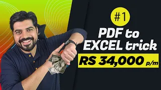 #1 Trick to convert multiple PDF to Excel and earn Rs. 34000 per month 🤯