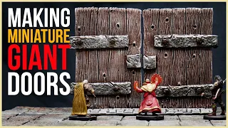 Miniature Giant Doors for Wargaming and Tabletop Games