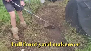 Complete front yard makeover - 3  videos in 1 - Satisfying gardening.