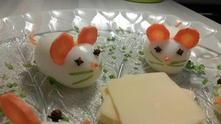 STUFFED EGGS "MOUSE" - Amazing Appetizer on the Party Table / Egg Appetizer Recipe