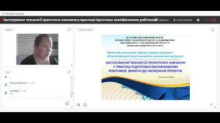 Застосування технології проєктного навчання у практиці підготовки кваліфікованих робітників 21.05.20