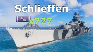 World of WarShips Schlieffen - 5 Kills 243K Damage