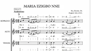 Maria Ezigbo Nne solfa sheet music + audio