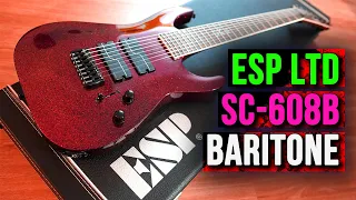 Обзор ESP LTD SC-608B 8-Струнный Баритон