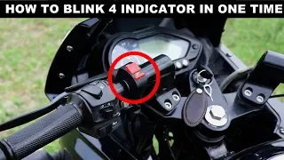 How to blink 4 indicator in one time