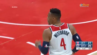 Russell Westbrook gets his first buckets as a Wizard