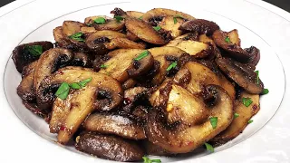 Air Fried Garlic Butter Mushrooms