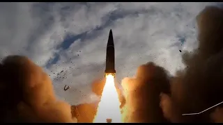 Russian army training launch of the Iskander-M OTRK missile.