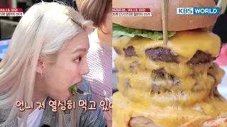 Hyoyeon tries the local delicacy, Challenge Burger [Battle Trip/2017.10.29]