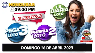 Sorteo 9 PM Loto Honduras, La Diaria, Pega 3, Premia 2, DOMINGO 16 DE ABRIL 2023 |✅🥇🔥💰