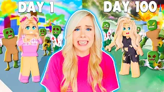 I SURVIVED 100 DAYS IN A ZOMBIE APOCALYPSE IN BROOKHAVEN! (ROBLOX BROOKHAVEN RP)