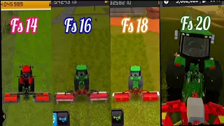 fs 14 vs fs 16 vs fs 18 vs 20 Grass Cutting Comparison ! Farming Simulator | #fs14 #fs16 #fs18 #fs20