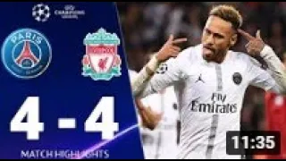 Paris Saint Germain vs Liverpool 4-4 UEFA Champions League 2018 Alle Tore und erweiterte Highlights