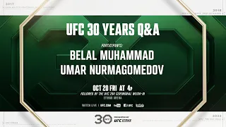 UFC 30th Anniversary Q&A w/ Belal Muhammad & Umar Nurmagomedov! | UFC 294