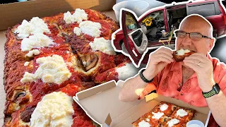 Detroit Style Pizza - Stealth Camping #VANLIFE
