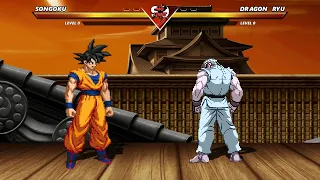 GOKU vs DRAGON RYU - Highest Level Amazing Fight!