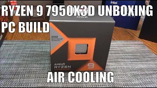 Ryzen 9 7950x3d Unboxing and PC Build Video