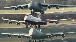 Multi-Wheeled Monsters: C-5M 747 & A380