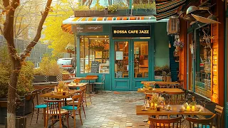 Positive Bossa Nova Piano & Sweet Jazz Cafe Music at Outdoor Coffee Shop Ambience for Good Mood