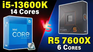 Which $300 CPU Should You Buy? — i5-13600K vs Ryzen 5 7600X — 14 Cores vs 6 Cores