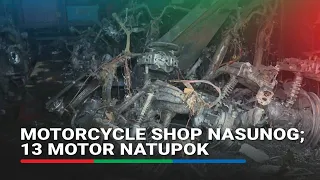 Motorcycle shop nasunog; 13 motor natupok | ABS-CBN News