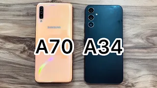 Samsung Galaxy A34 vs Samsung Galaxy A70