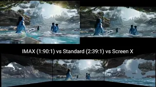 Avatar: The Way of Water (Trailer 2): IMAX vs Standard vs Screen X