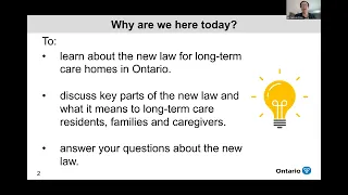 An Overview of the Fixing Long-Term Care Act, 2021 A Webinar for Residents, Families and Caregivers