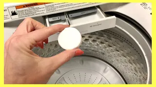 How to Clean your WASHING MACHINE the EASY WAY!! (Remove Odor & Grime) | Andrea Jean