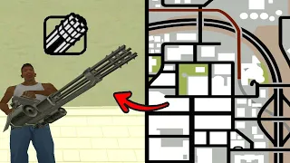 GTA San Andreas Minigun Location! (Secret Location)