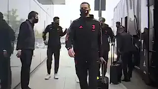 Juventus Arrive at Budapest(ucl2020)