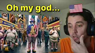 American reacts to 'How I See the US After Living Abroad' [pt. 1]