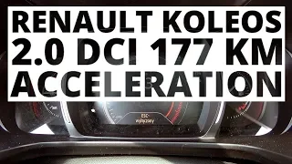 Renault Koleos 2.0 dCi 177 KM (AT) - acceleration 0-100 km/h