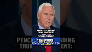 Pence finally FLIPS on Trump after reading indictment during live interview